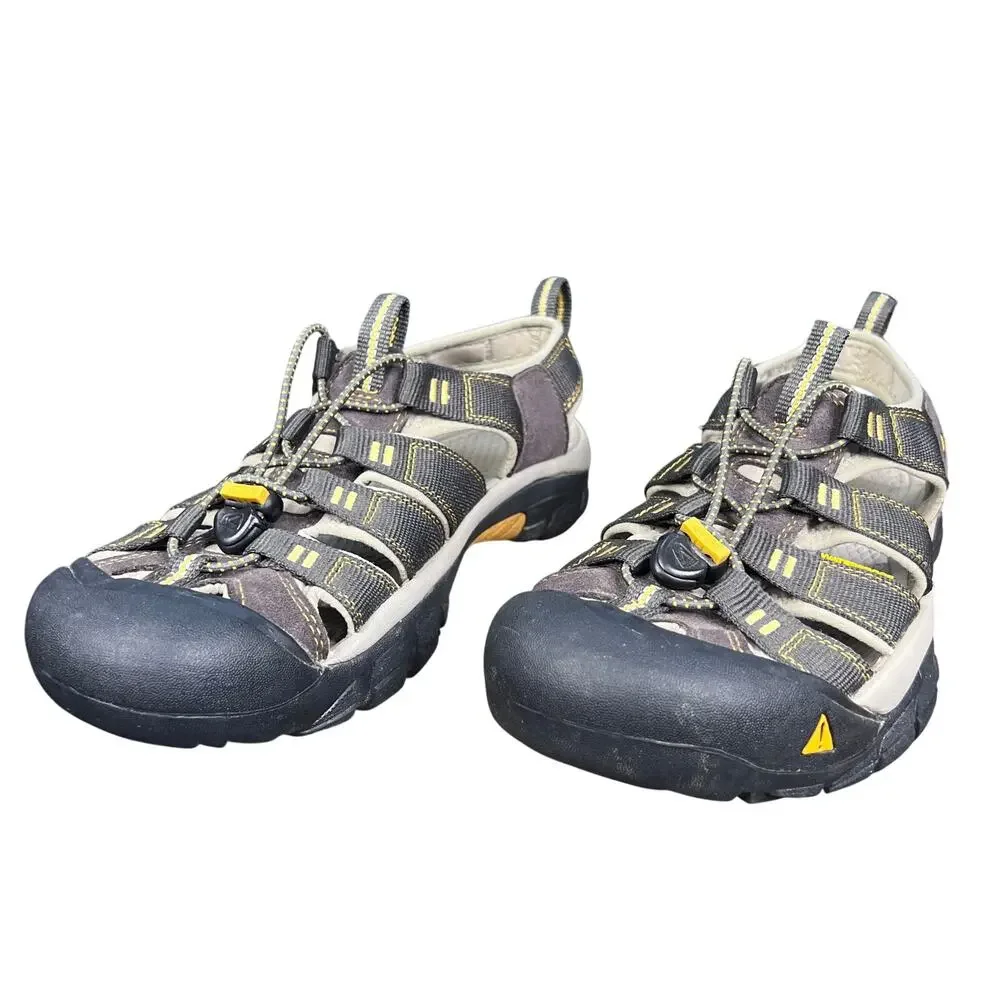 Keen Newport H2 Men's Brown Yellow Closed Toe Water Hiking Sandals Size 9.5